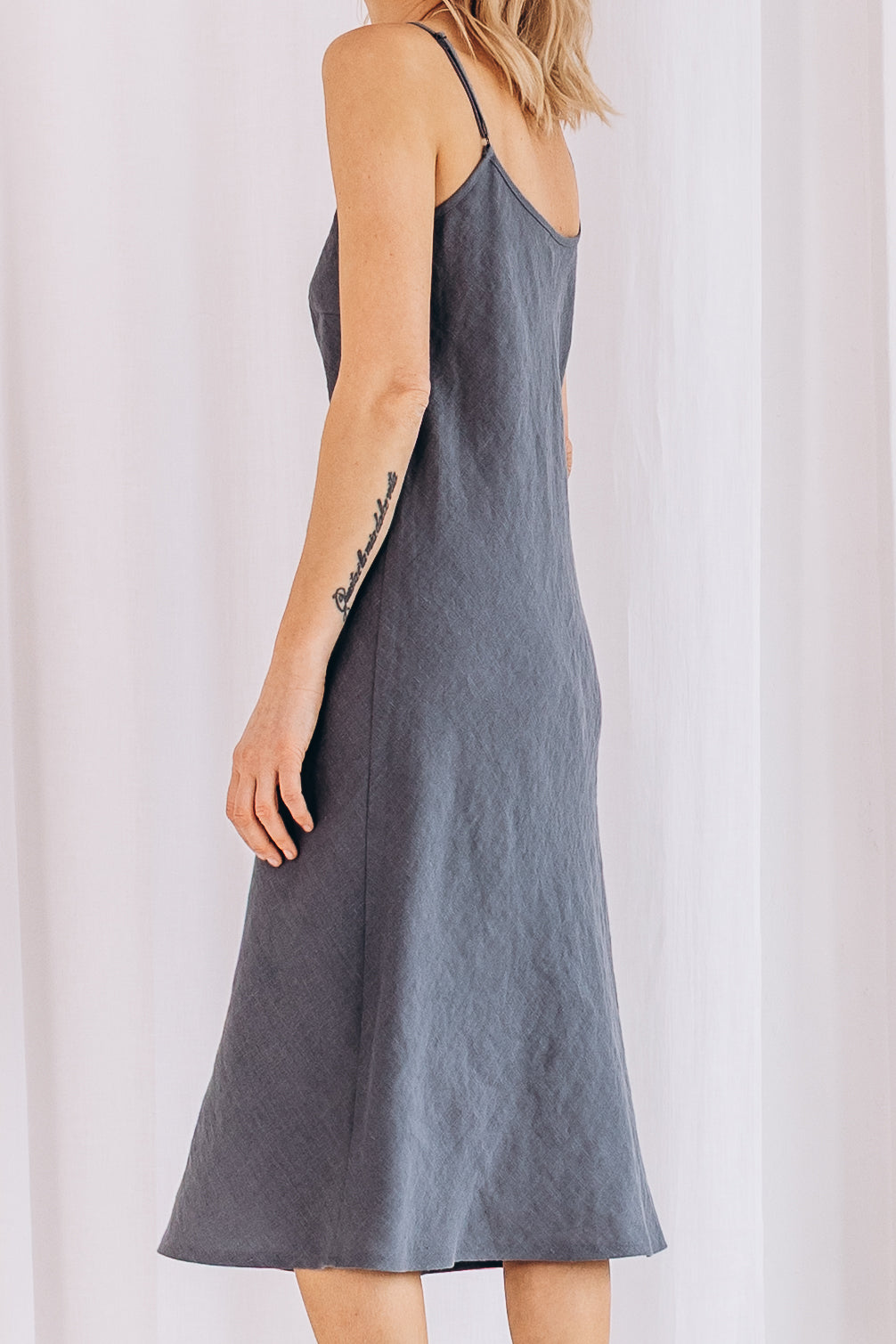 Slipkleid aus Leinen "Ruby"