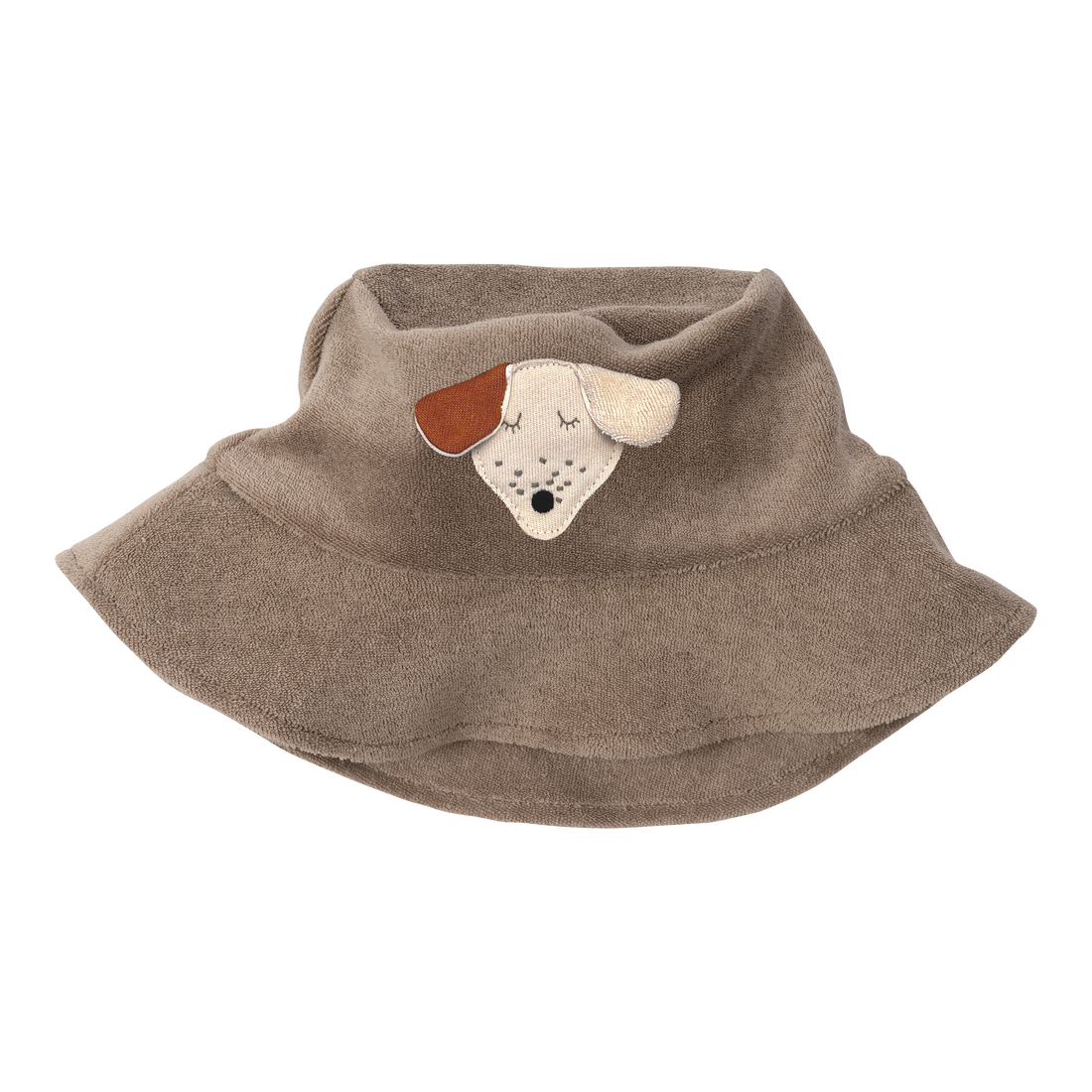Terry Fischerhüte aus Bio Baumwolle mit Hund