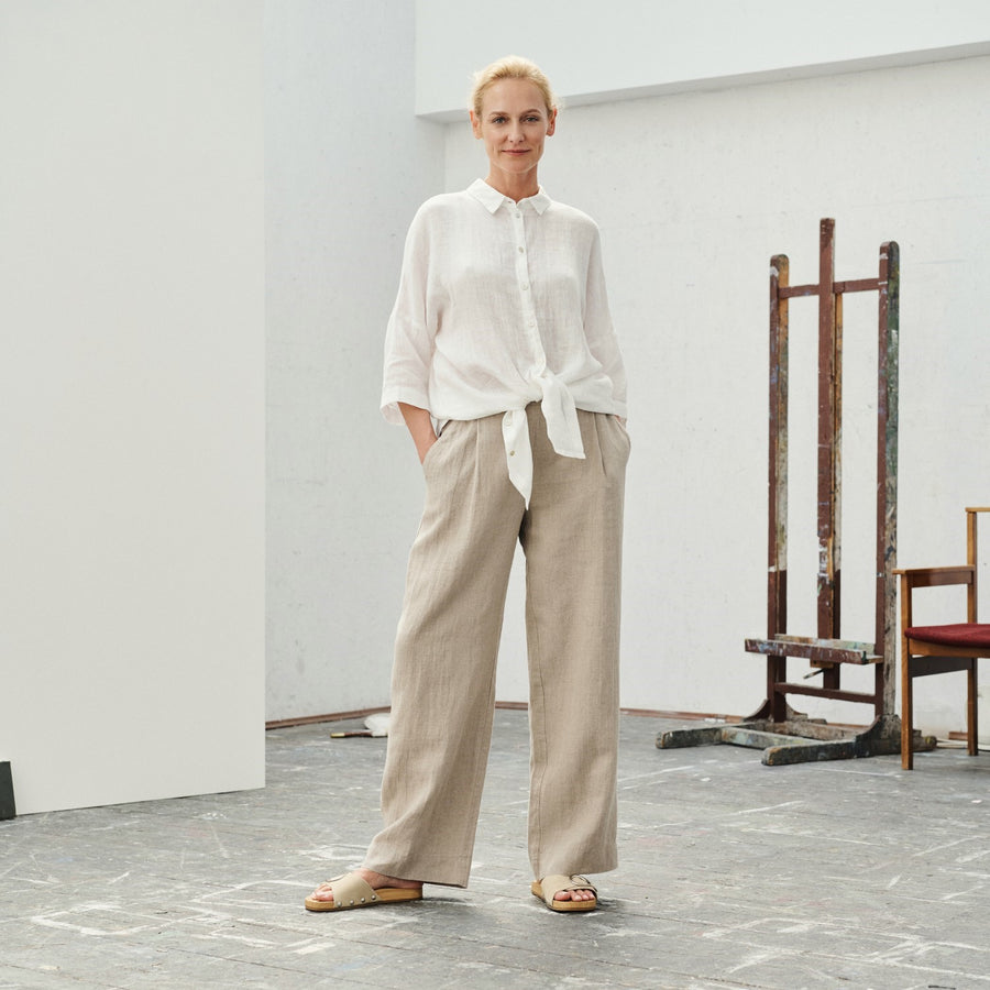 Oregano-Hemd aus leichtem Leinen in 5 Farben