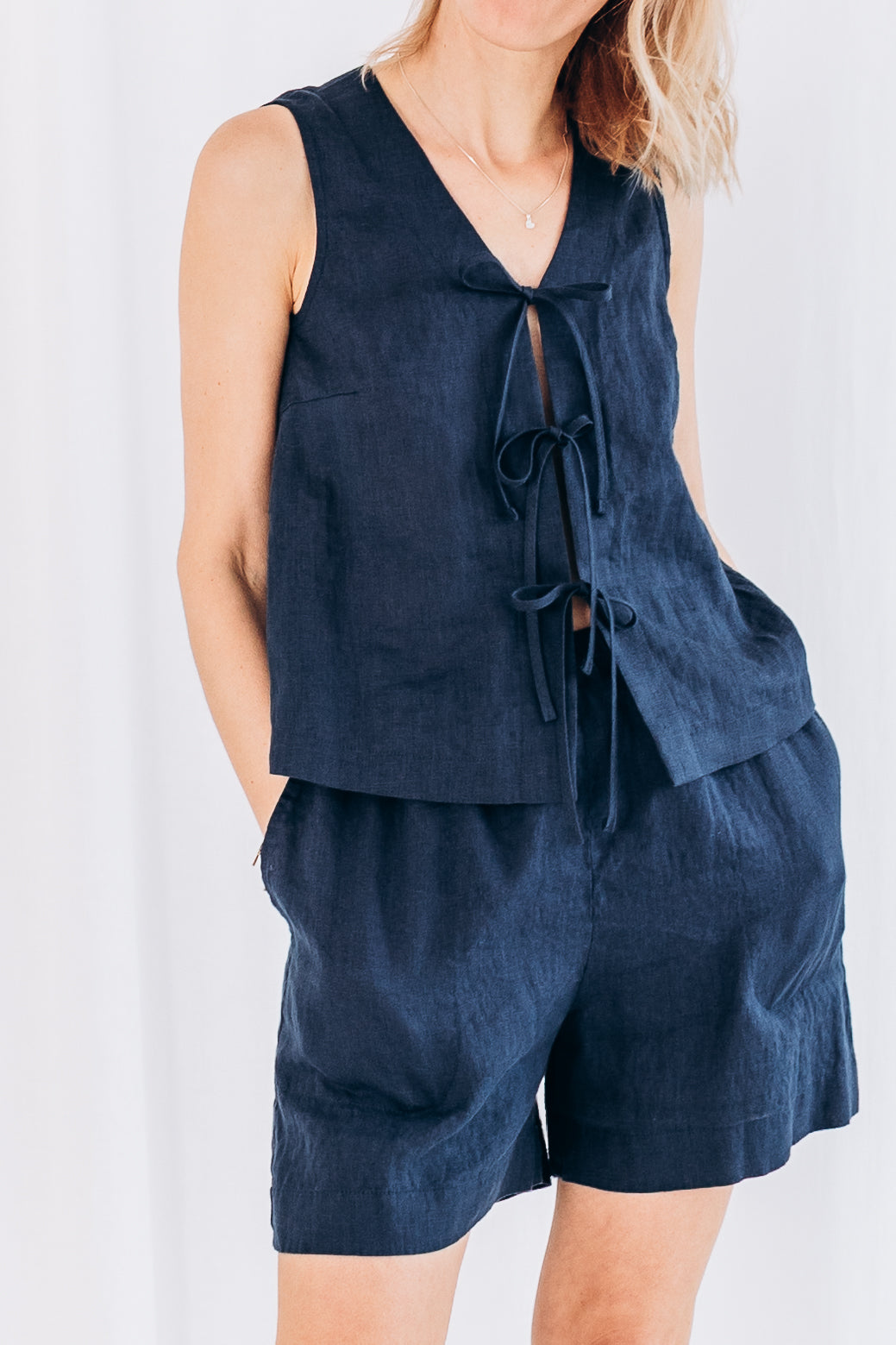 Kurze Leinenshorts "Billy"