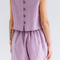 Kurze Leinenshorts "Iris"