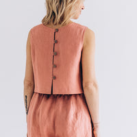 Crop Top aus Leinen "Julia"