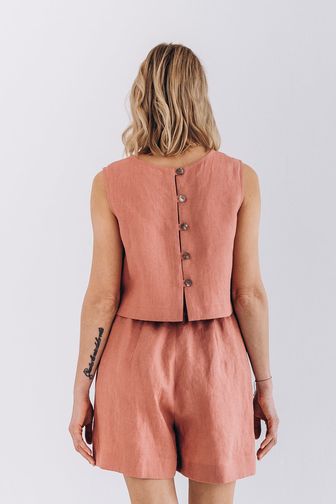 Crop Top aus Leinen "Julia"