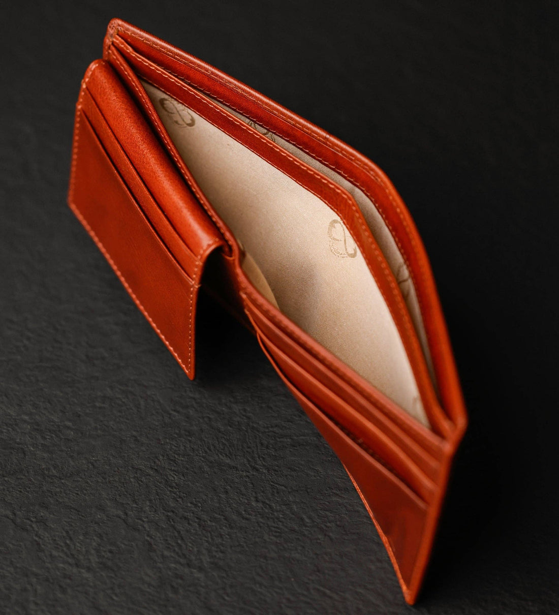 Leder-Bifold-Geldbörse - Poetic Justice