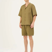 Amabilis Shorts in Khaki – Entspannter Sommerkomfort aus Leinen - The Baltic Shop