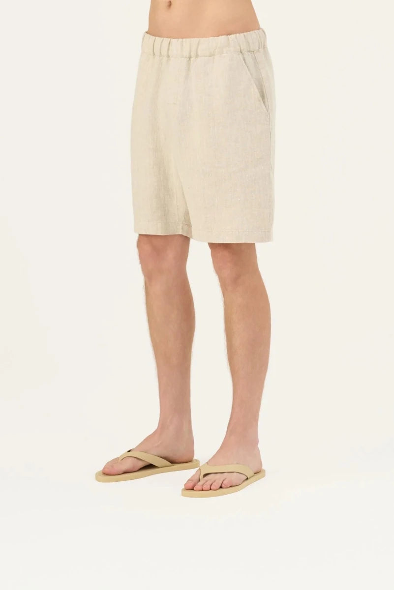 Amabilis Shorts in Melange – Entspannter Sommerkomfort aus Leinen - The Baltic Shop