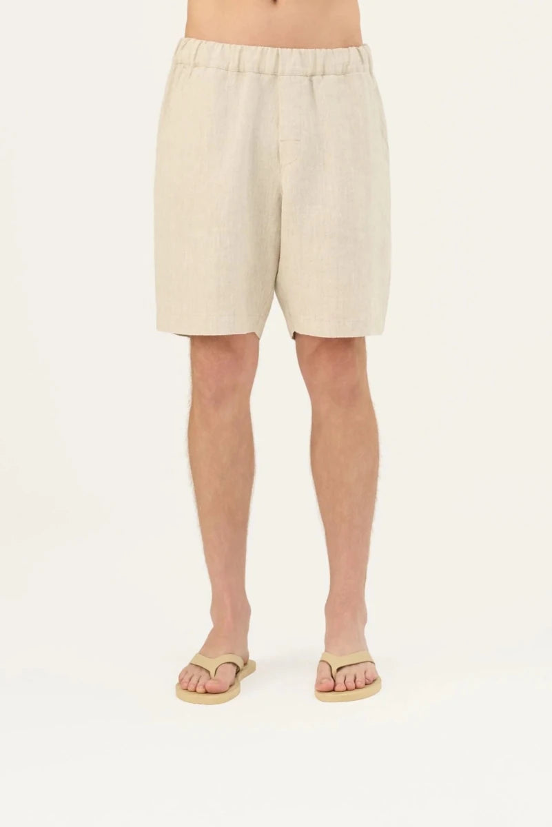 Amabilis Shorts in Melange – Entspannter Sommerkomfort aus Leinen - The Baltic Shop