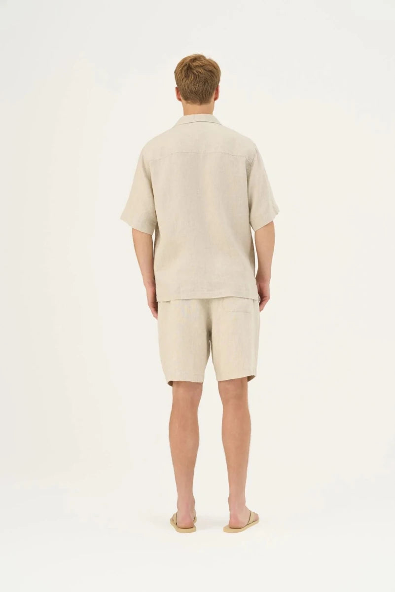 Amabilis Shorts in Melange – Entspannter Sommerkomfort aus Leinen - The Baltic Shop