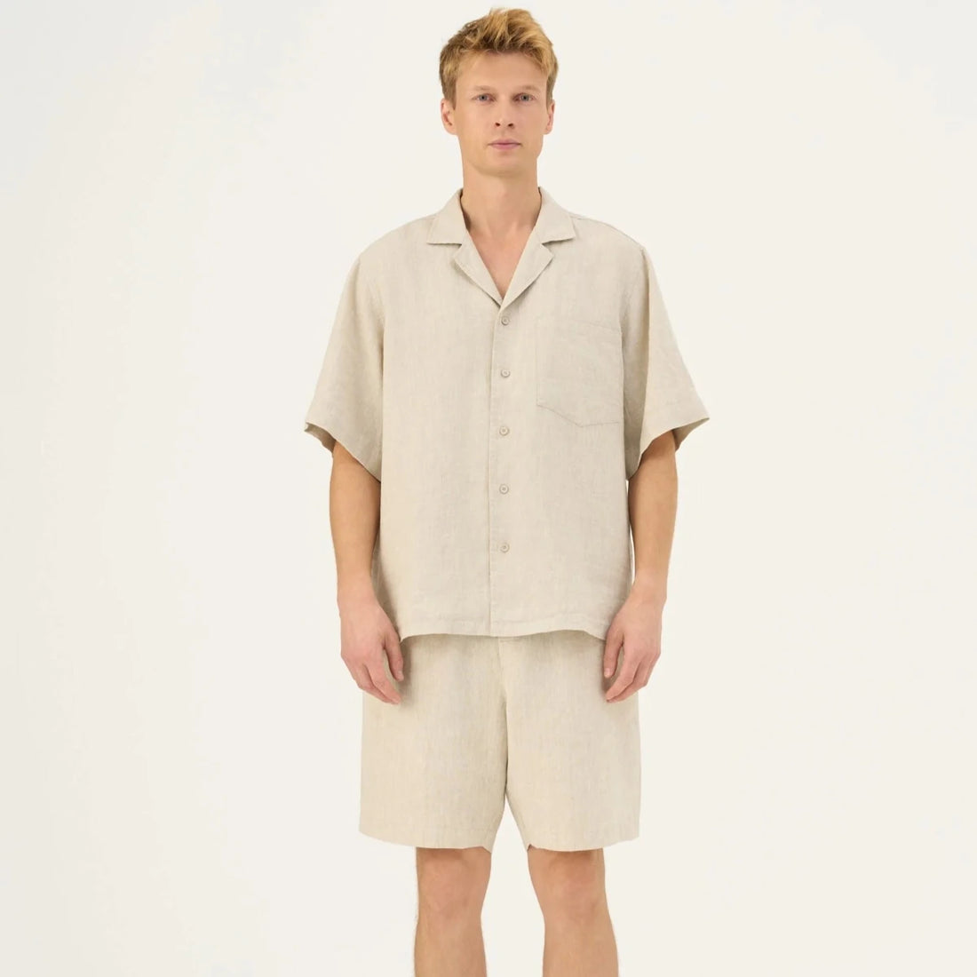 Amabilis Shorts in Melange – Entspannter Sommerkomfort aus Leinen - The Baltic Shop