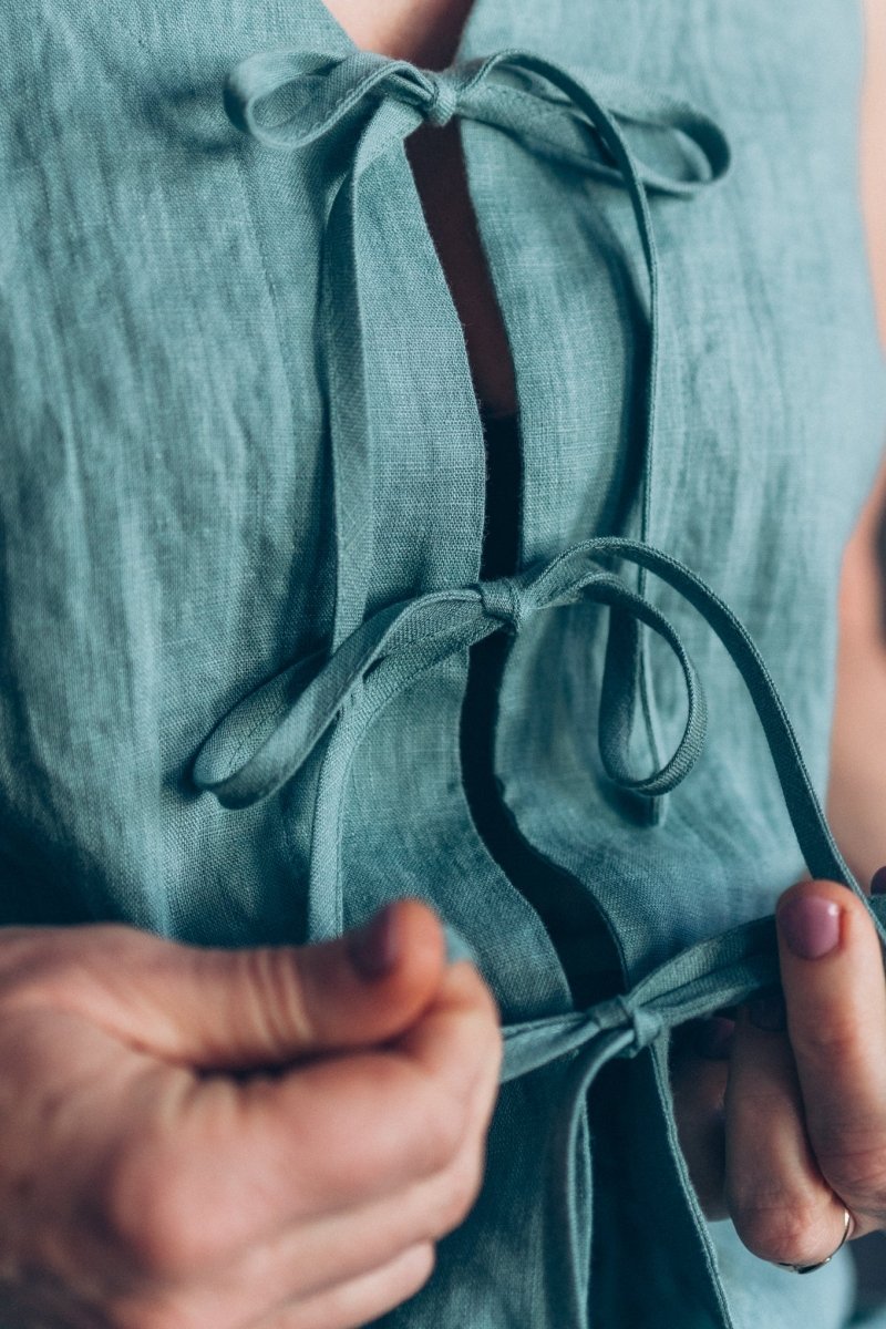 Ärmelloser Top aus Leinen "Luise" - The Baltic Shop