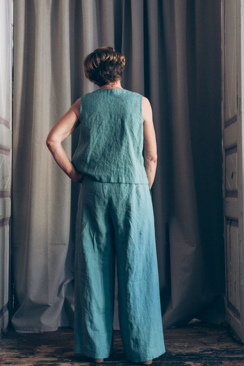 Ärmelloser Top aus Leinen "Luise" - The Baltic Shop