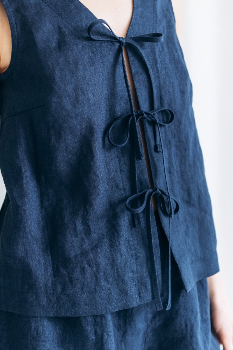 Ärmelloser Top aus Leinen "Luise" - The Baltic Shop