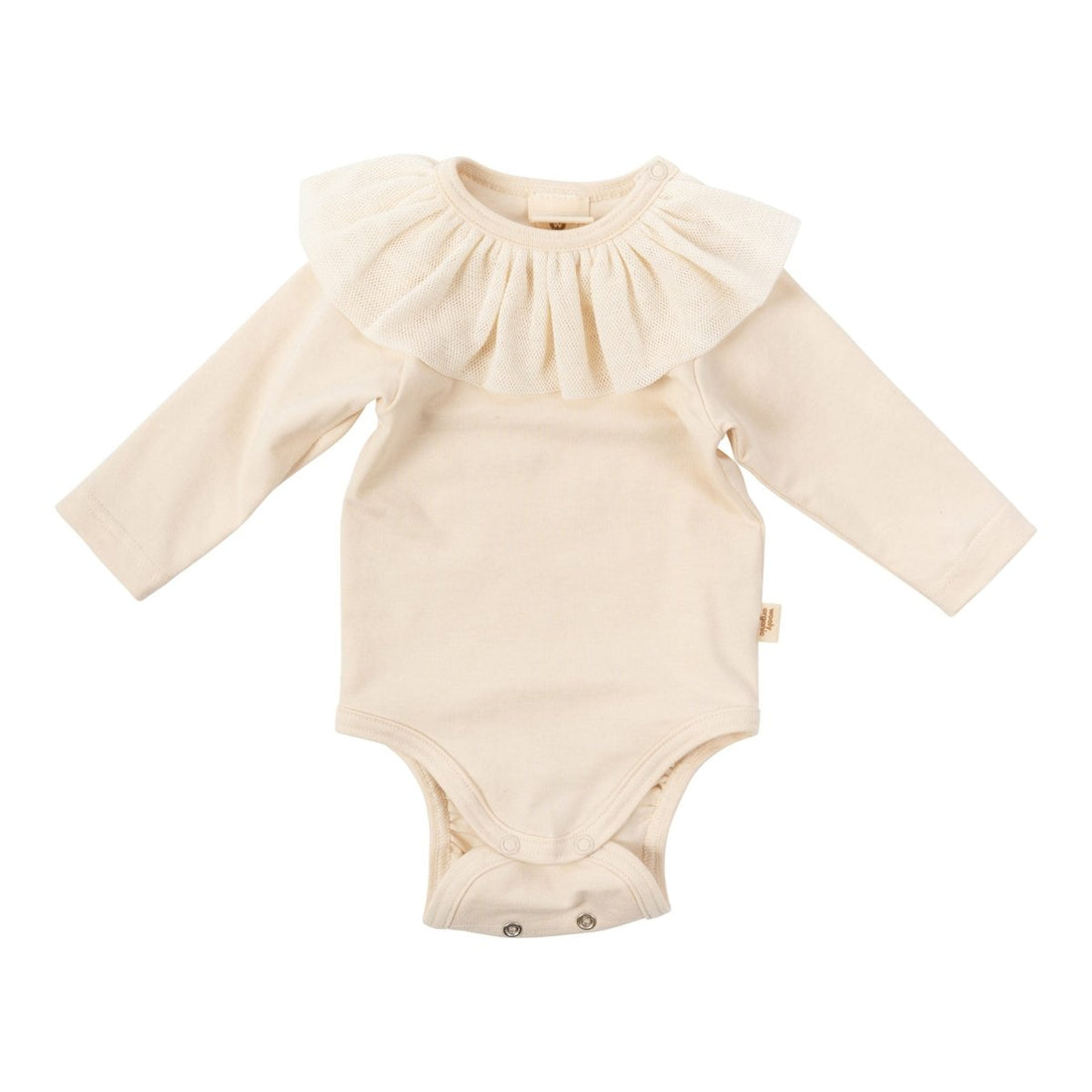 Baby - Body mit langen Ärmeln und Tüllkragen - The Baltic Shop