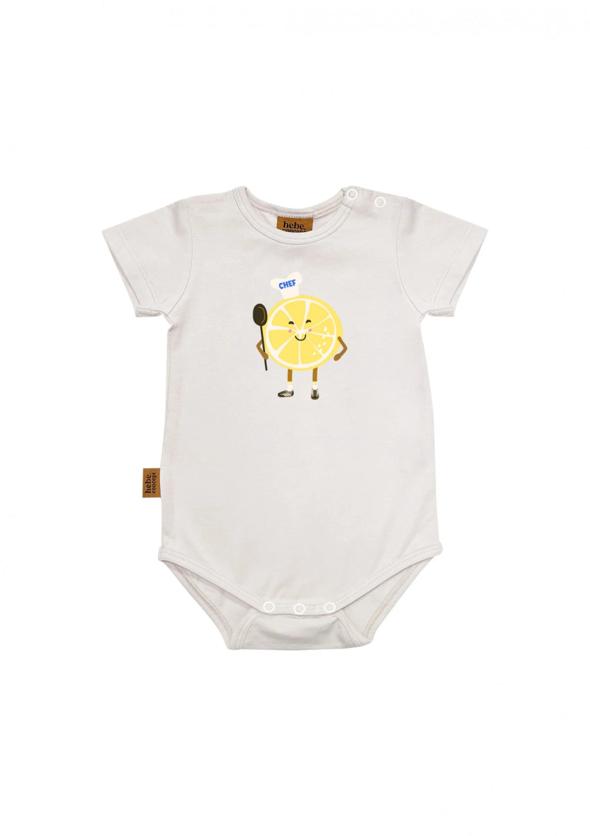 Baby Body mit Zitronendruck - The Baltic Shop