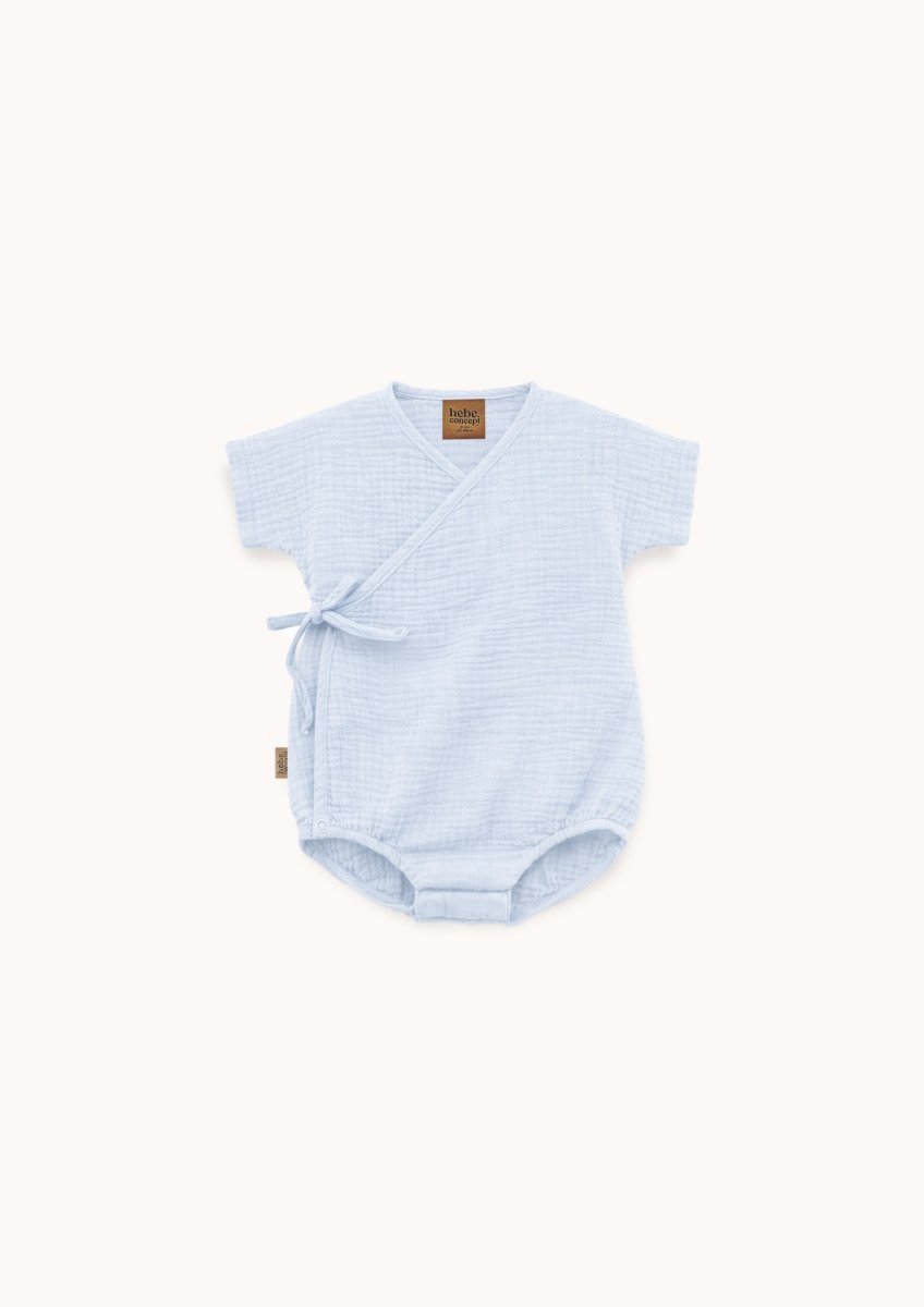 Baby Musselin Wickelromper – weicher Sommer - Body aus Bio - Baumwolle - The Baltic Shop