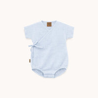 Baby Musselin Wickelromper – weicher Sommer - Body aus Bio - Baumwolle - The Baltic Shop