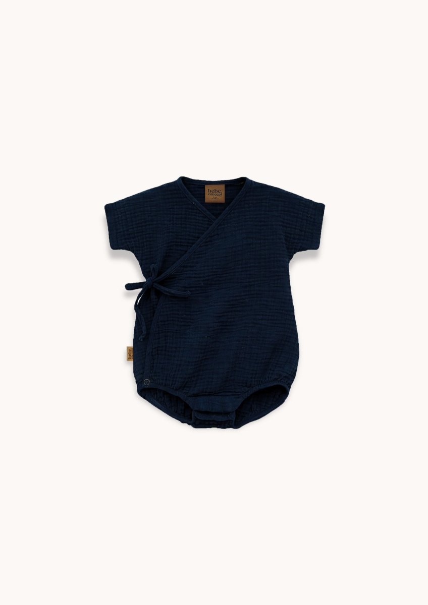 Baby Musselin Wickelromper – weicher Sommer - Body aus Bio - Baumwolle - The Baltic Shop