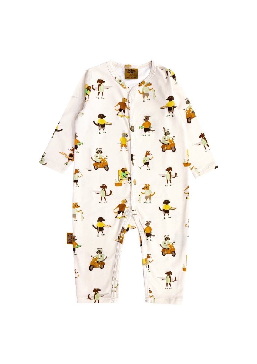 Baby - Strampler mit Hunde - Muster - The Baltic Shop