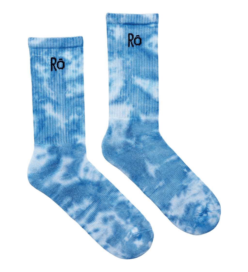 Batiksocken aus Bambusviscose - Ocean Blue - The Baltic Shop