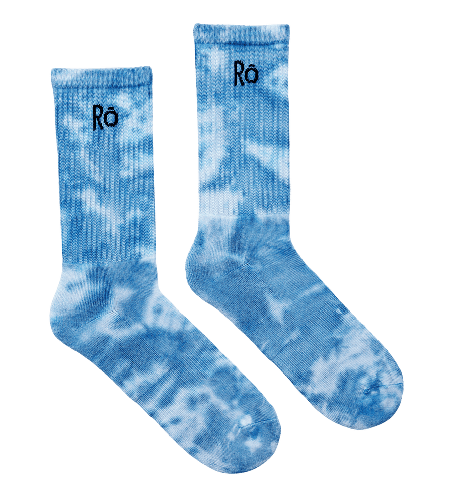 Batiksocken aus Bambusviscose - Ocean Blue - The Baltic Shop
