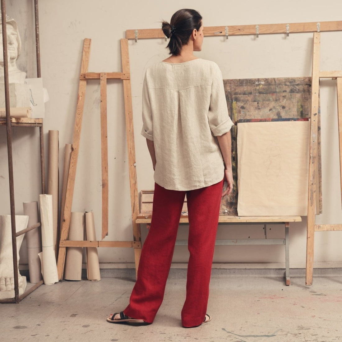 Billberry Top aus Leinen in 2 Farben - The Baltic Shop