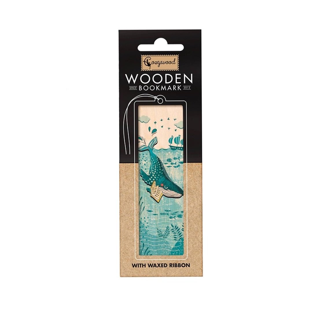 Blauwal-Lesezeichen aus Holz - The Baltic Shop