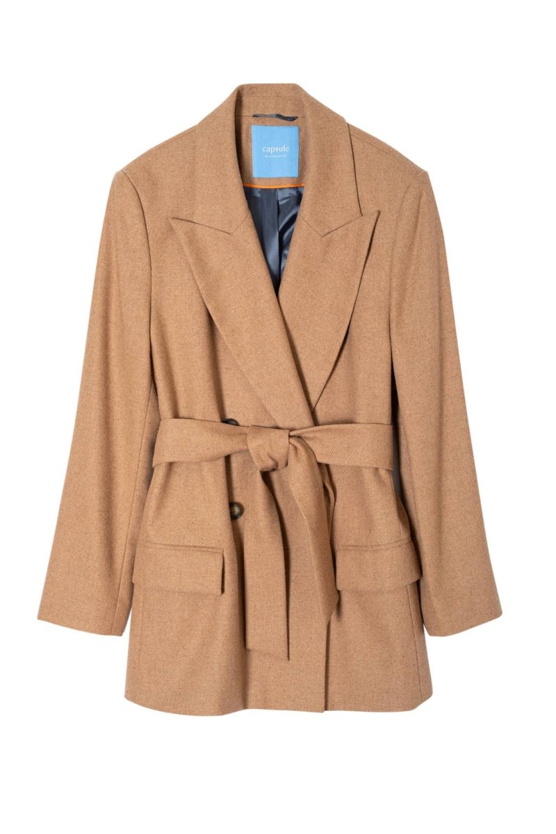 Blazer 'MILAN' - Premium - Wollmischung in Karamell - The Baltic Shop