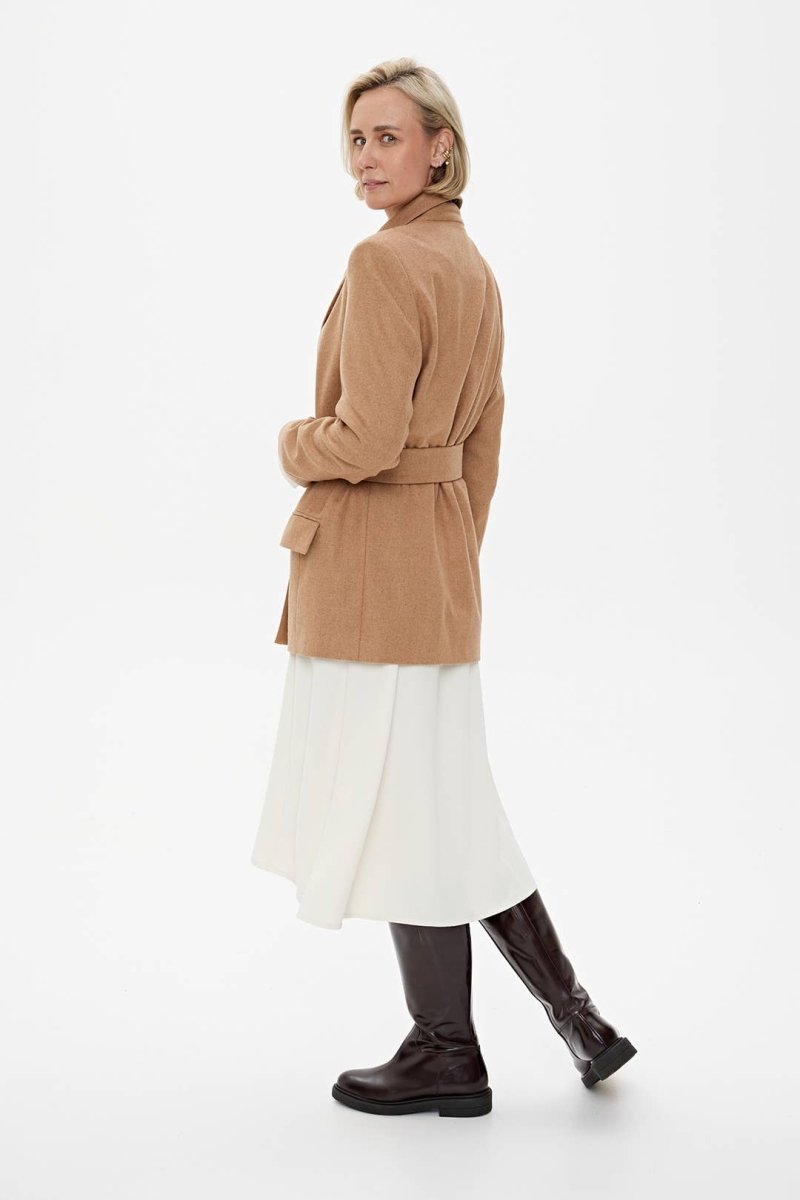 Blazer 'MILAN' - Premium - Wollmischung in Karamell - The Baltic Shop