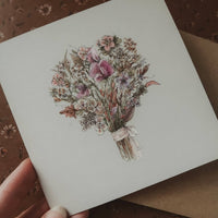 Blumenstrauß mit Duftwicken / Klappkarte - The Baltic Shop