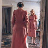 Bodenlanger Rock aus Leinen "Lina" - The Baltic Shop