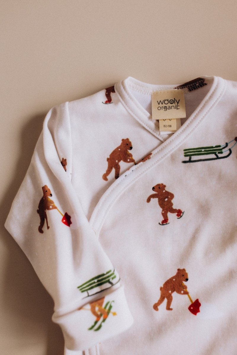 Body aus Bio Baumwoole mit winterlichen Motiv - The Baltic Shop