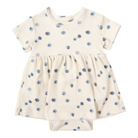 Bodykleid mit Blaubeeren aus Bio Baumwolle - The Baltic Shop