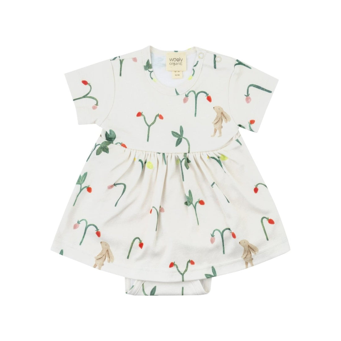 Bodykleid mit Erdbeeren und Hasen - The Baltic Shop