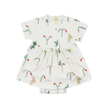 Bodykleid mit Erdbeeren und Hasen - The Baltic Shop