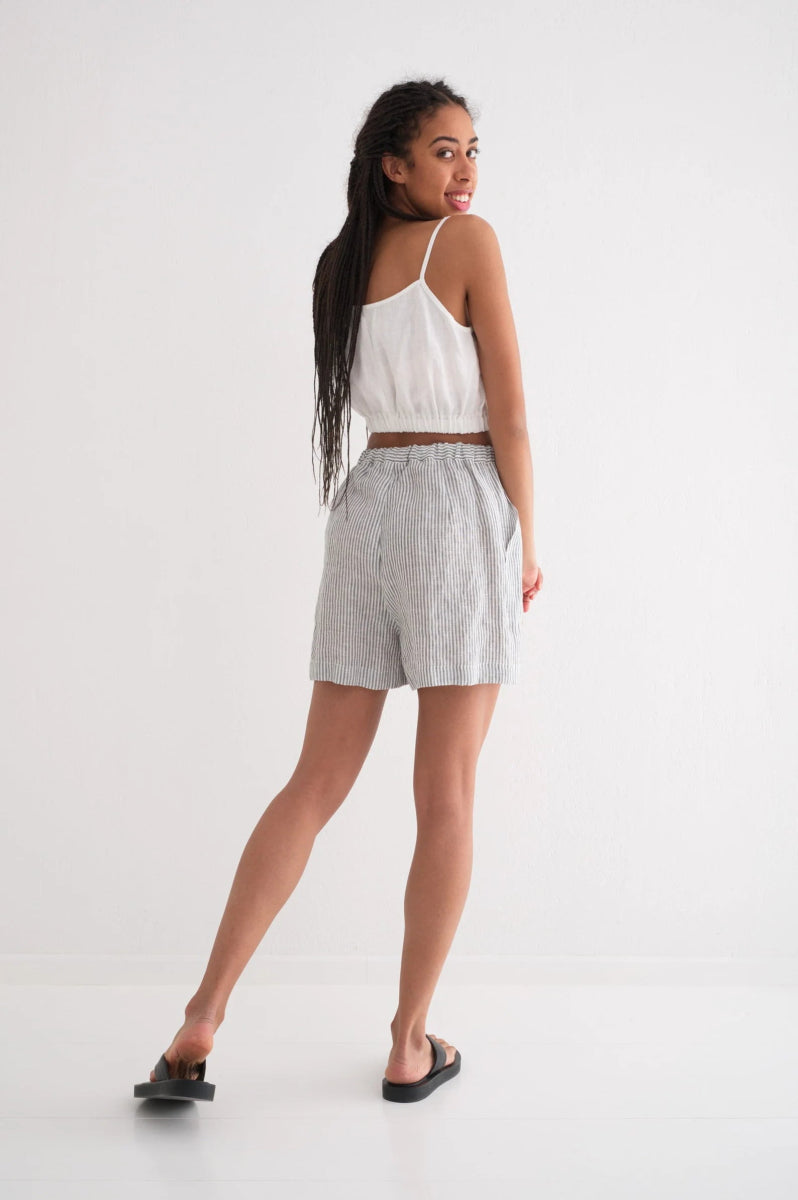 Crop Top aus Leinen - The Baltic Shop