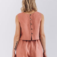 Crop Top aus Leinen "Julia" - The Baltic Shop