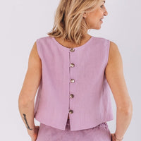 Crop Top aus Leinen "Julia" - The Baltic Shop