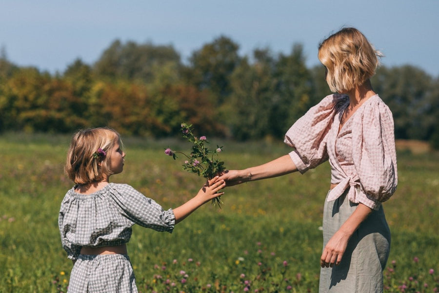 Crop Top mit Puffärmel in 3 Farben - The Baltic Shop
