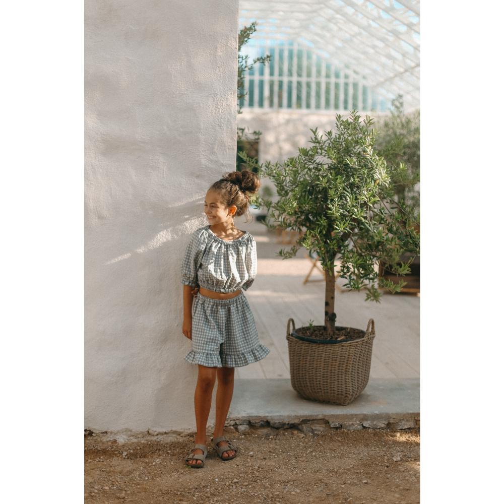 Crop Top mit Puffärmel in 3 Farben - The Baltic Shop