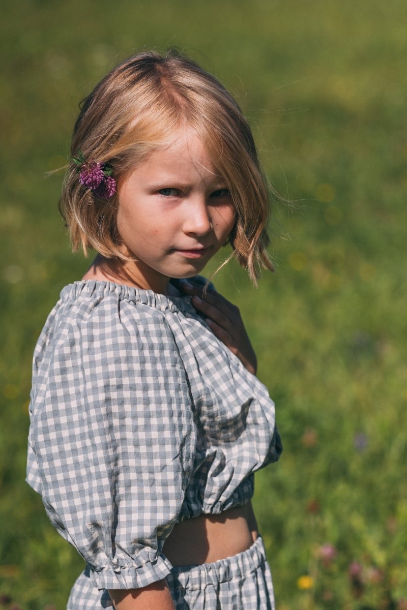 Crop Top mit Puffärmel in 3 Farben - The Baltic Shop