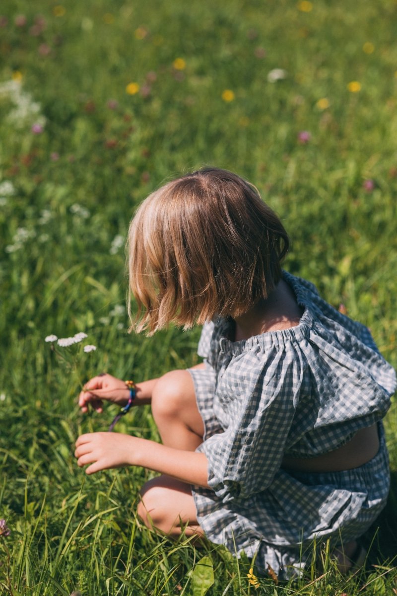Crop Top mit Puffärmel in 3 Farben - The Baltic Shop