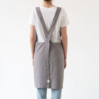 Crossback Latzschürze aus Leinen in viele Farben