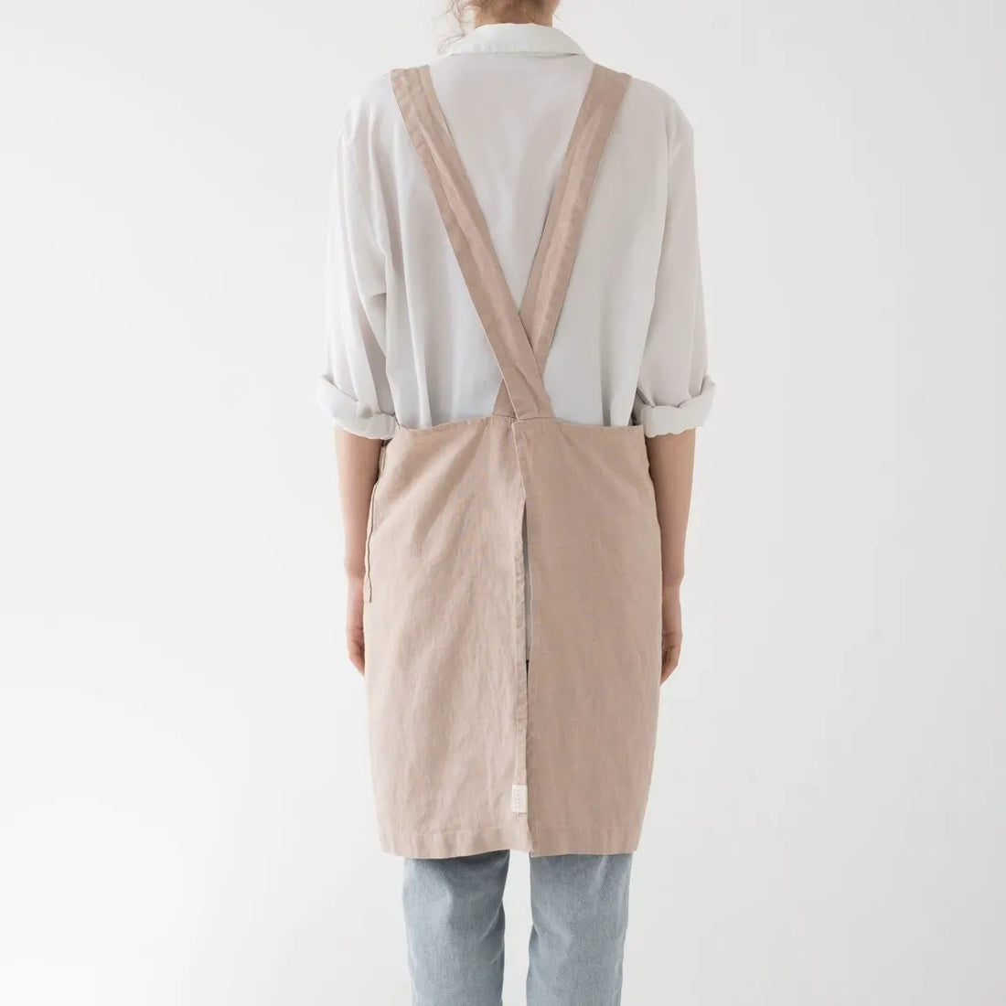 Crossback Latzschürze aus Leinen in viele Farben