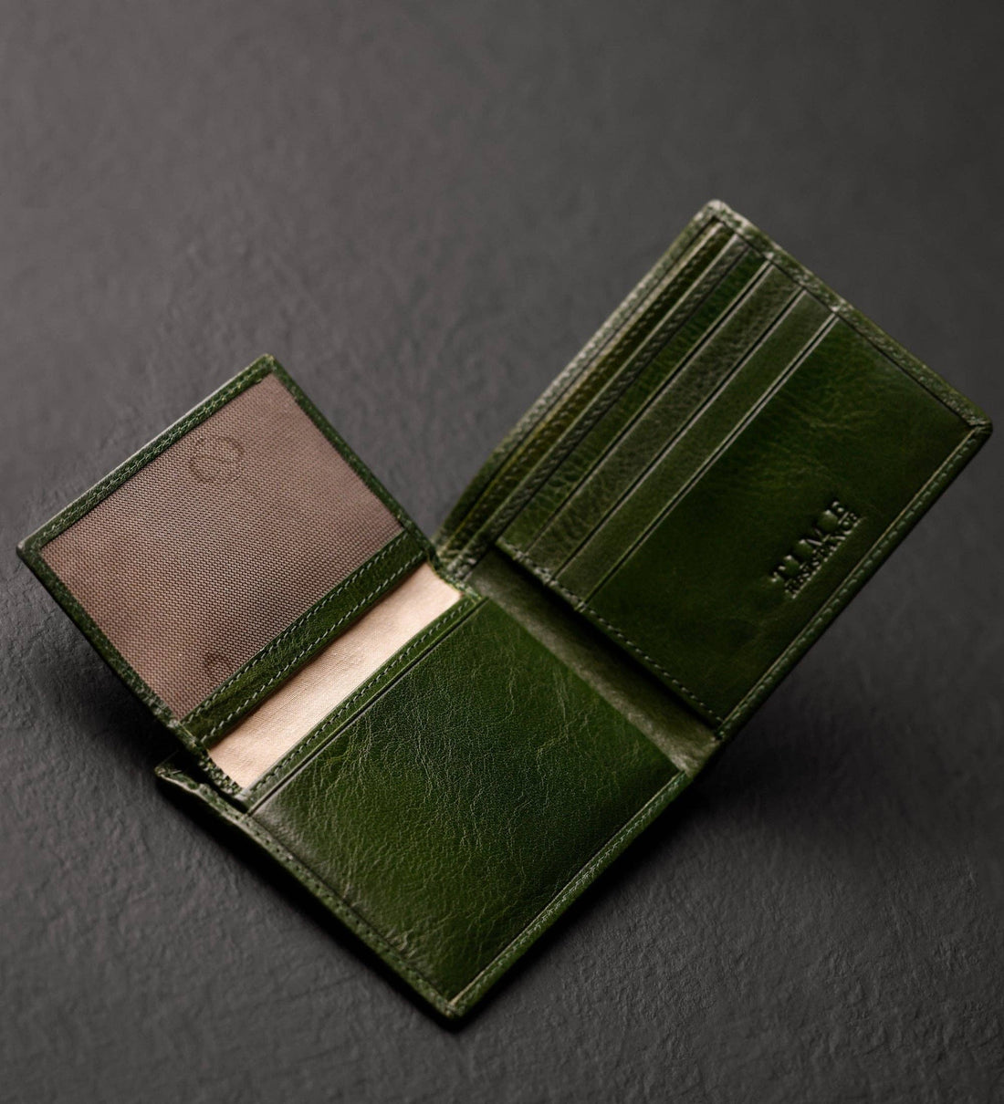 Leder-Bifold-Geldbörse - Poetic Justice