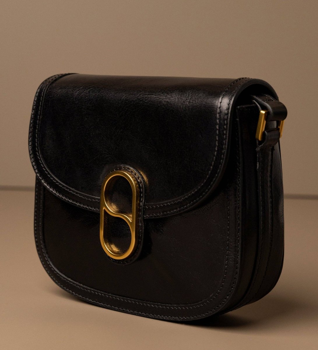 Damen Leder Satteltasche Umhängetasche - Villette - The Baltic Shop