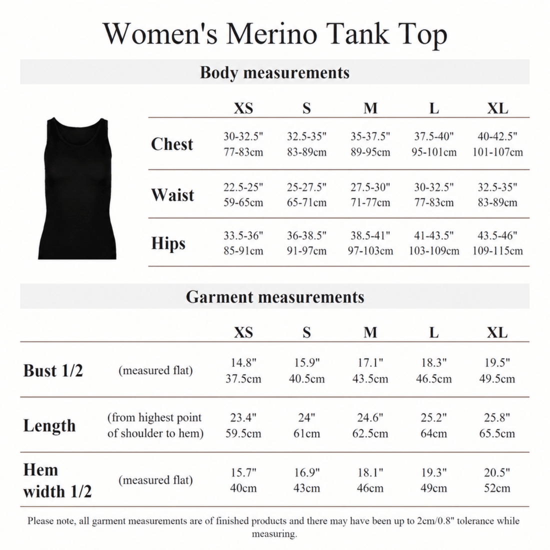 Damen-Tank-Top aus 100 % Merinowolle - The Baltic Shop
