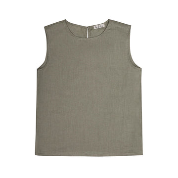 Damentop aus Leinen in 2 Farben - The Baltic Shop