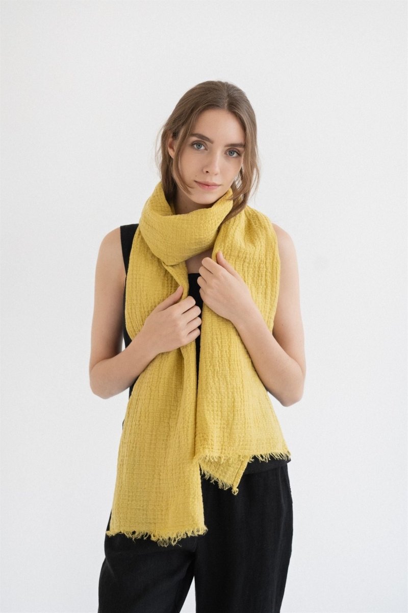 Dandelion Schal aus Leinen in 3 Farben - The Baltic Shop