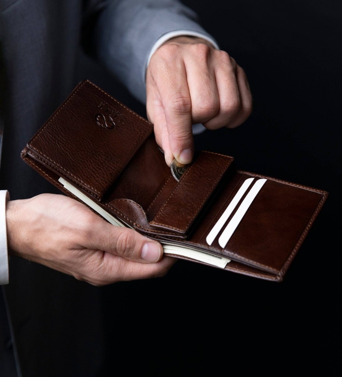 Daniel – Leder-Bifold-Portemonnaie - The Baltic Shop