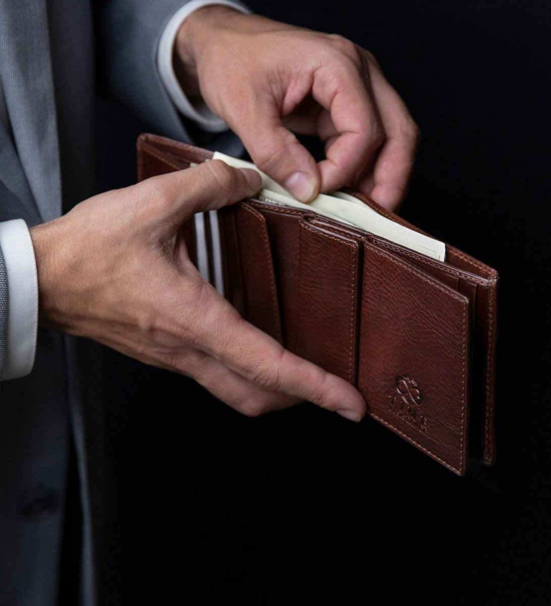 Daniel – Leder-Bifold-Portemonnaie - The Baltic Shop